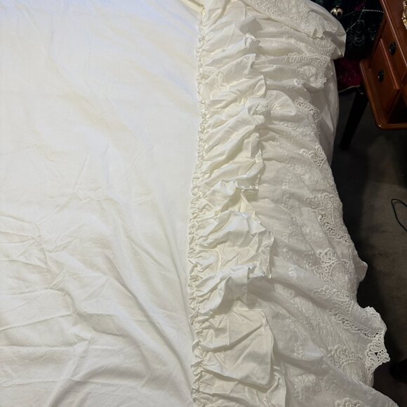 Beige Ruffle Duvet Set - Picture 8 of 9